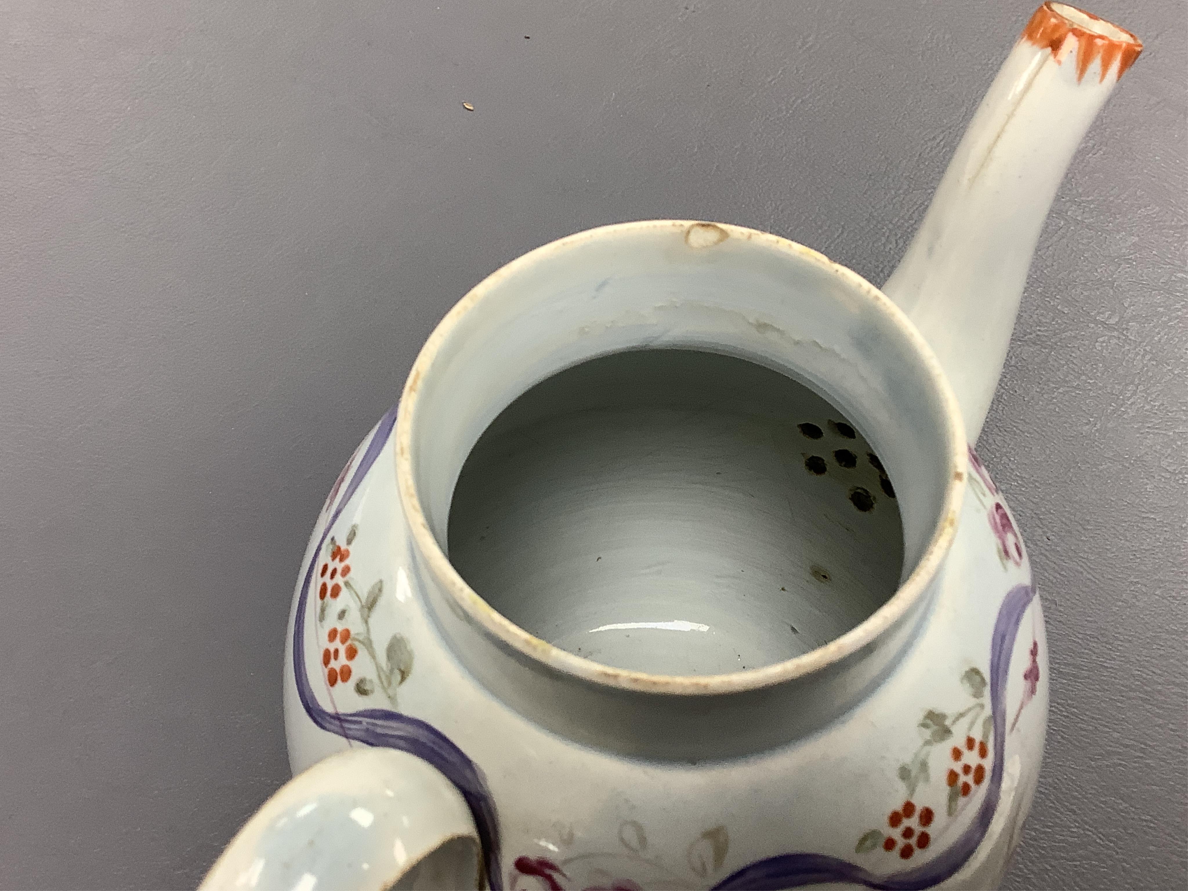Leeds pottery, a creamware teapot, c.1785 and a pearlware teapot, c.1795, both stamped, tallest 13cm high